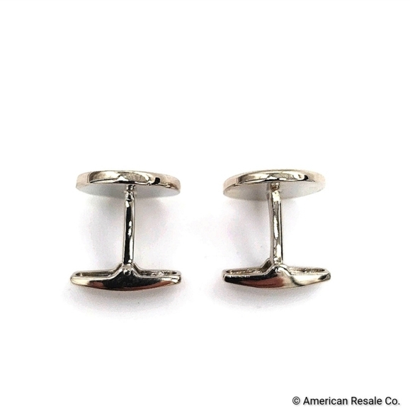 COPY - Vintage Burberry Signed Round Nova Check Cufflinks - Picture 4 of 6